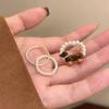 Einfache Ringe für Frauen Paar Minimalistisch Handgefertigt Einfacher Großer Ring Partyschmuck Geschenk Allergie Vorbeugen