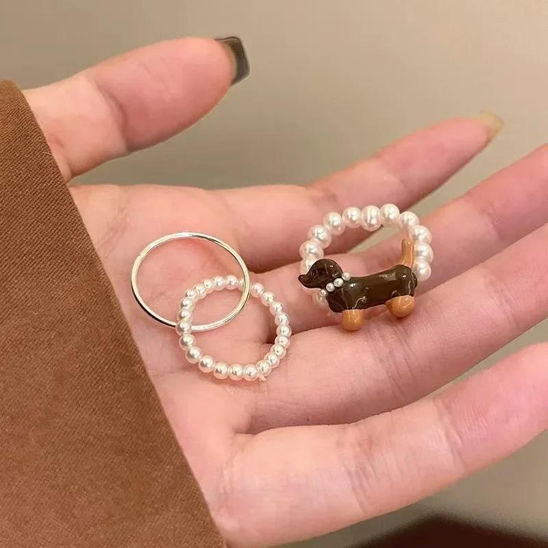 Einfache Ringe für Frauen Paar Minimalistisch Handgefertigt Einfacher Großer Ring Partyschmuck Geschenk Allergie Vorbeugen