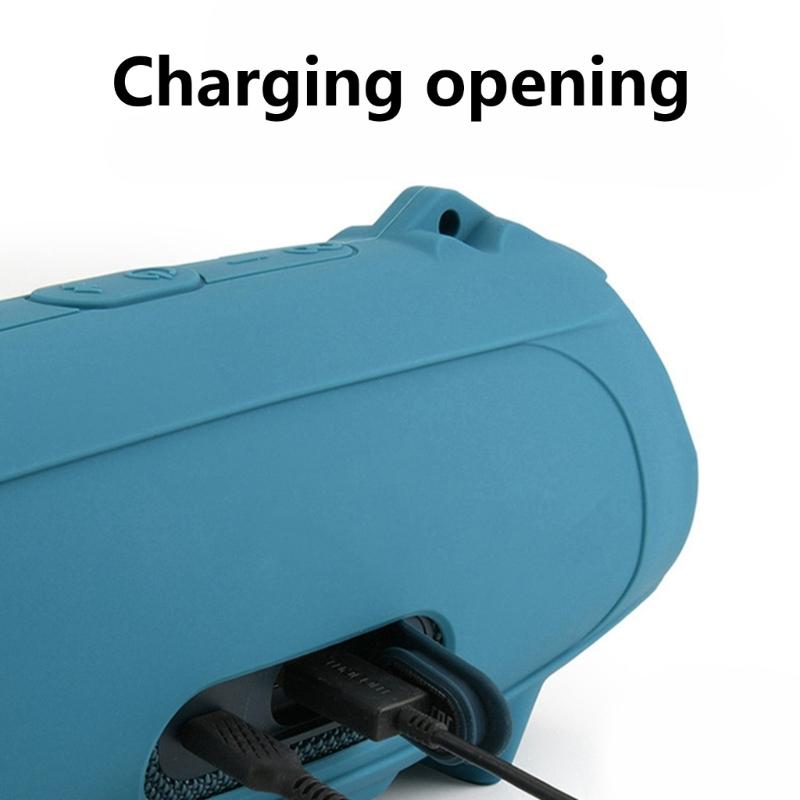 Capa de Silicone para Alto-falante Externo Charge 5 com Design Resistente a Choques e Acesso Conveniente para Carregamento