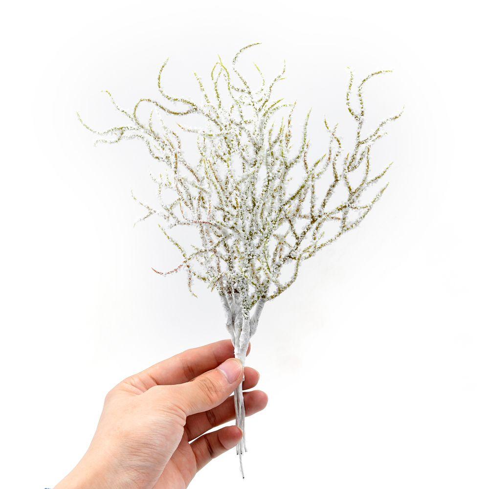 Decorations Wedding Ornament Artificial Plant Snow Pine Branch Simulation Flowers White Grass