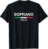 Soprano Italian Family Name Italy Flag T-Shirt
