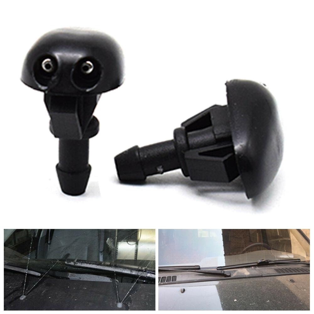 Washer Water Jet Nozzle Windscreen ABS Plastic Black D40