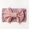 New thin baby headband, cute solid color bow children's headscarf, summer baby hair accessories