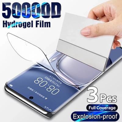 3PCS Neue HD Hydrogel Film Screen Protector Für Samsung Galaxy S22 Plus S22 Ultra Volle Abdeckung Screen Protector Weichen film Für iPhone