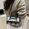 Exquisite Bowler Bag Color-blocked Crossbody Bag Sweet Bow Polka Dot Handbag  Women