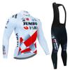 Unisex Long Sleeve Fleece-Lined Cycling Jersey Mountain Road Bikes Wear