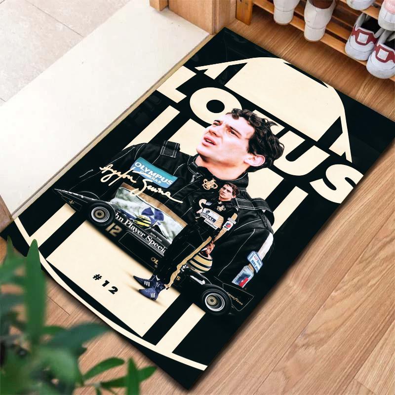 Ayrton Senna Carpet Rug for Living Room Bedroom Home Sofa Decoration,Kids play Nonslip Floor Mat