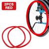 24In Wheelchair Wheel Protector, Manual Wheelchair Accessorie Multi-Color Silicone Push Handle Cover, Wheelchair Anti-Slip Cover