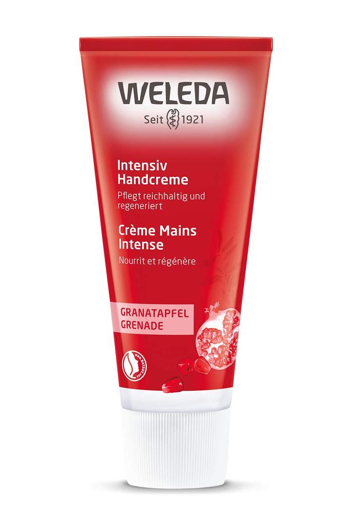 WELEDA Pomegranate Hand Cream 50mL Moisturizing Firmness Pomegranate Seed Oil Moist Smooth Slightly Sweet and Rich Scent Natural Ingredients Organic