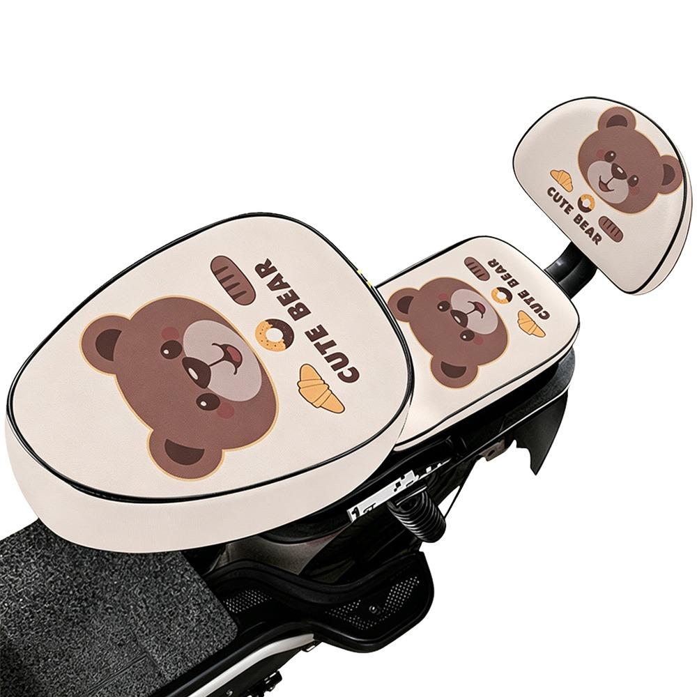 Cartoon Print Electric Bike Seat Cover Waterproof Seat Cushion Cover Electric Scooter