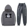 Unisex Naruto Uchiha Itachi Hooded Sweatshirt Set Warm Fleece Lined Casual Long Sleeve Tracksuit Teens