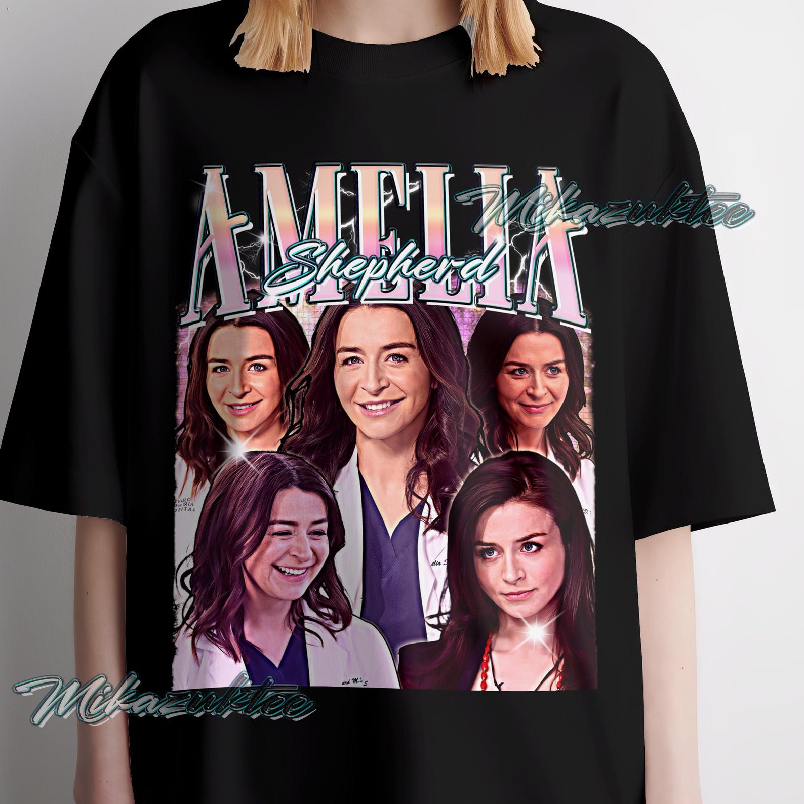 Amelia Shepherd Vintage Style Graphic Tee L