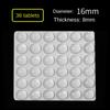 3329 Transparent Self-Adhesive Silicone Floor Dots Shock Absorption Buffer Anti-Collision Stickers Furniture Non-Slip Dots