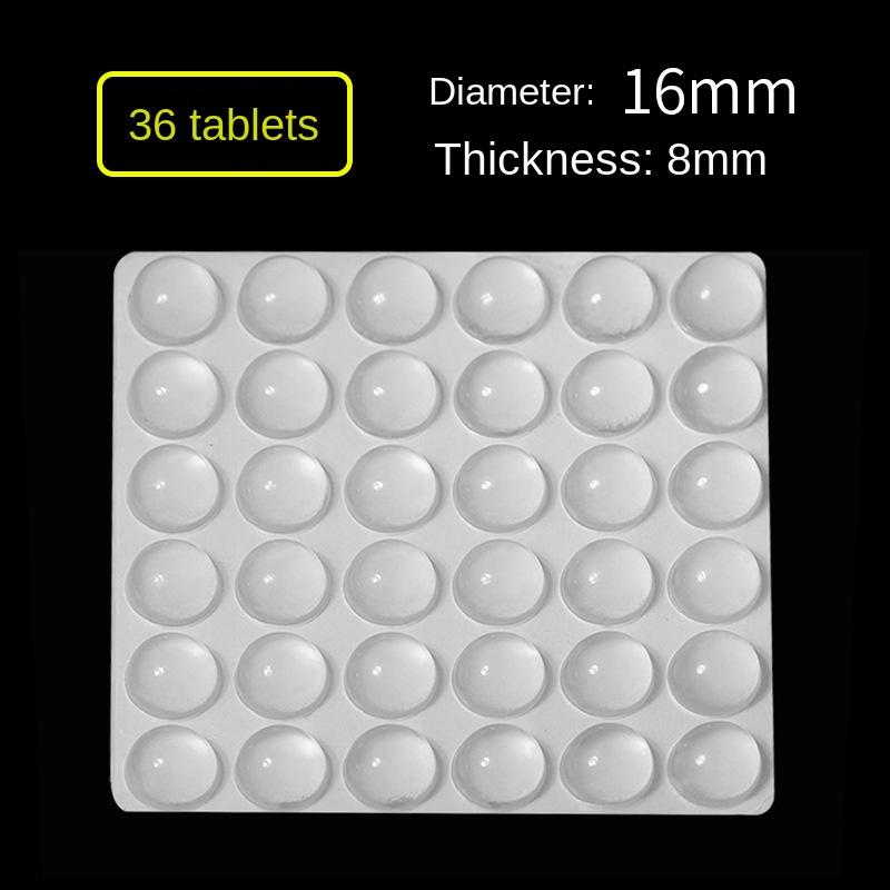 3329 Transparent Self-Adhesive Silicone Floor Dots Shock Absorption Buffer Anti-Collision Stickers Furniture Non-Slip Dots