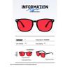 Anti-UV & Anti-Radiation Sleep Glasses with Red-Orange Lenses & Blue Light Protection