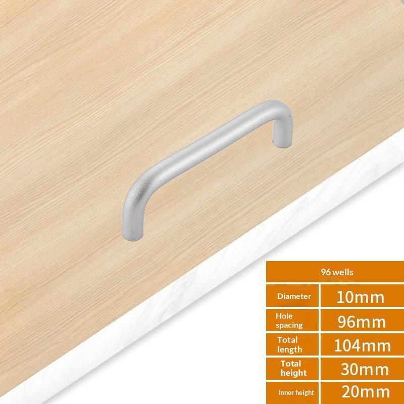 Aluminum Alloy Furniture Cabinet Door Handle Drawer Pulls Knobs Multi Size For Wardrobe Cupboard Home Decoration