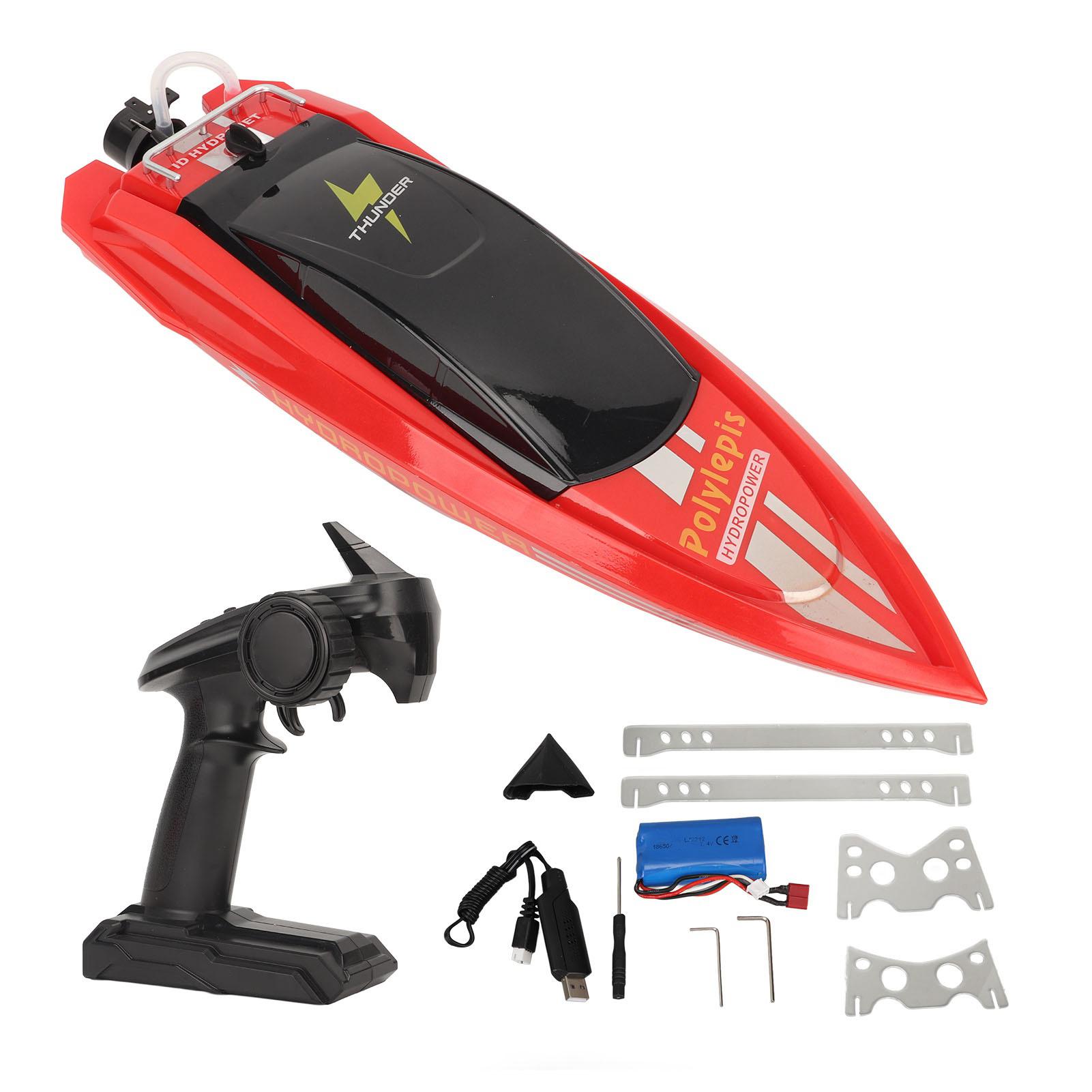 

RC Boat High Speed Rechargeable Waterproof 2.4G Remote Control Racing Ship for 14 Years Old
