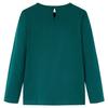T-shirt pour enfants à manches longues vert foncé 92/104/116/128/140