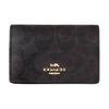 Logo Print Coated Canvas And Leather Card Case Women Accessories Brown Black 91681-IMAA8