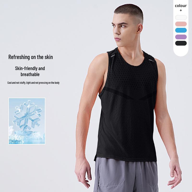

Men’s Quick-dry Sleeveless Sports Vest for Running & Fitness 2XL білий