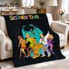 Scoobydoo Gang Anime Printed Blanket Skinfriendly Soft Fleece Blanket For Outdoor Travel Lightweight Home Decor Holiday Gift