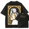 Frieren Print T-shirt Anime Frieren: Beyond Journey's End Clothing Men Women Cotton Tshirts Retro Washed T Shirt Harajuku Tops