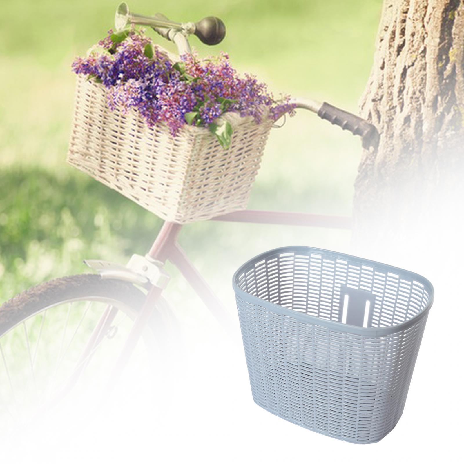 Bike Basket Retro Style Portable Most Adult Bikes Bike Accessories Carrier Pannier Removable Front Handlebar Basket серый