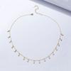 Tassel Square Zircon Pendant Necklace Women Ins Style Fashion Versatile Choker