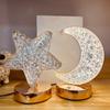 Bedroom Crystal Touch Dimming NightLight Girl Room Home Decorations Aesthetics USB Table 3D Moon Lamp