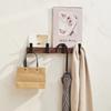 Wooden Clothes Hangers Wall Mounted Beech Clothes Hangers Living Room Brief Clothing Hanger Portable Bedroom Hooks Storage