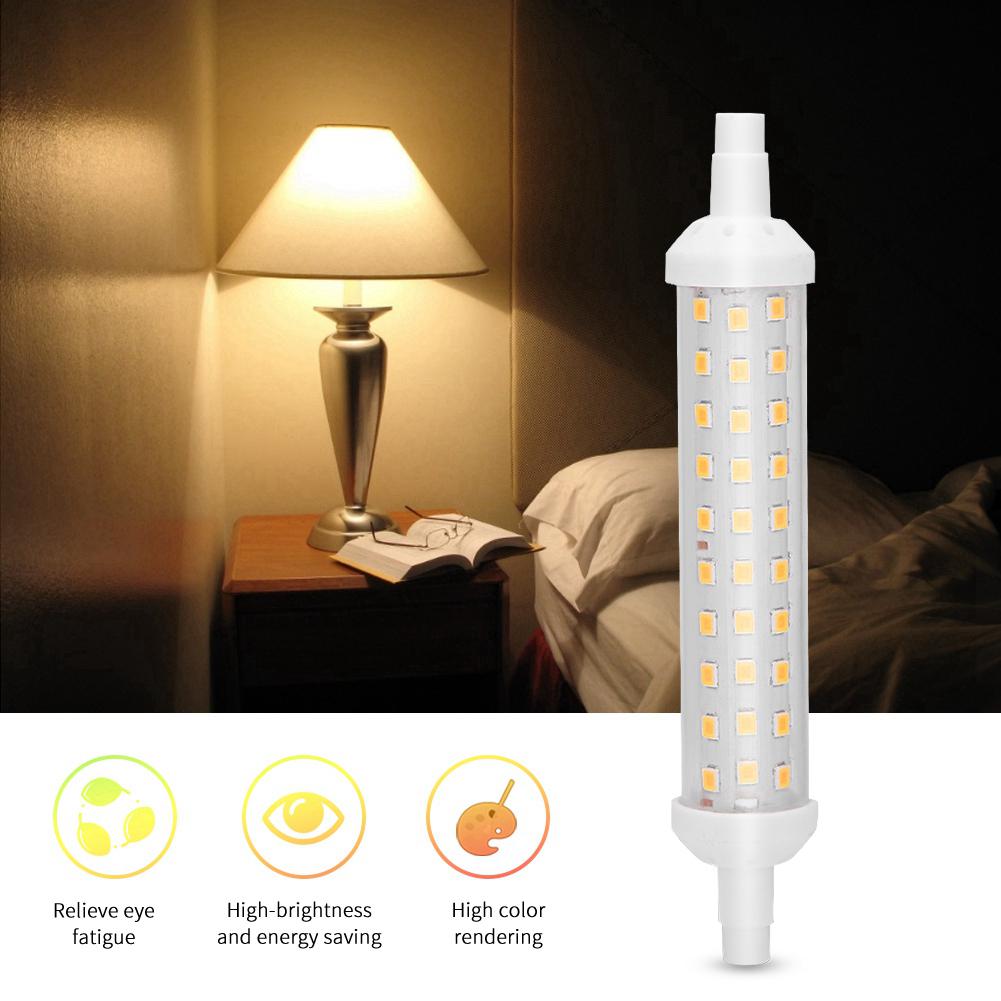 AC220V 9W R7S 360 Degrees  Beam Angle LED Light Bulbs Corn Lamp for Home Hotel Office Shop Warm