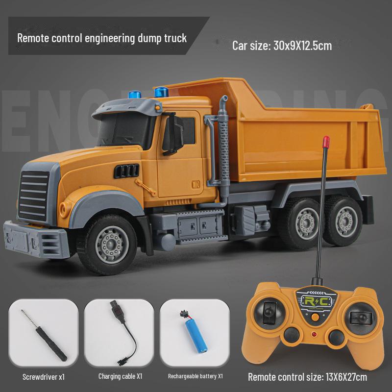 

Многофункциональный игрушечный набор с дистанционным управлением: самосвал и бетономешалка