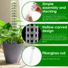 30Pcs Plastic Plant Climbing Column Stackable Moss Poles for Indoor Grow Upwards Plant Support with Garden Ties Tape & Labels