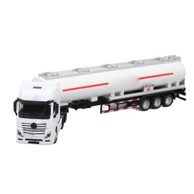 Öltanker LKW 1:50 Traktoranhänger Spielzeug Transportfahrzeuge LKW Modell Spielzeug für Jungen Geschenke Weiß