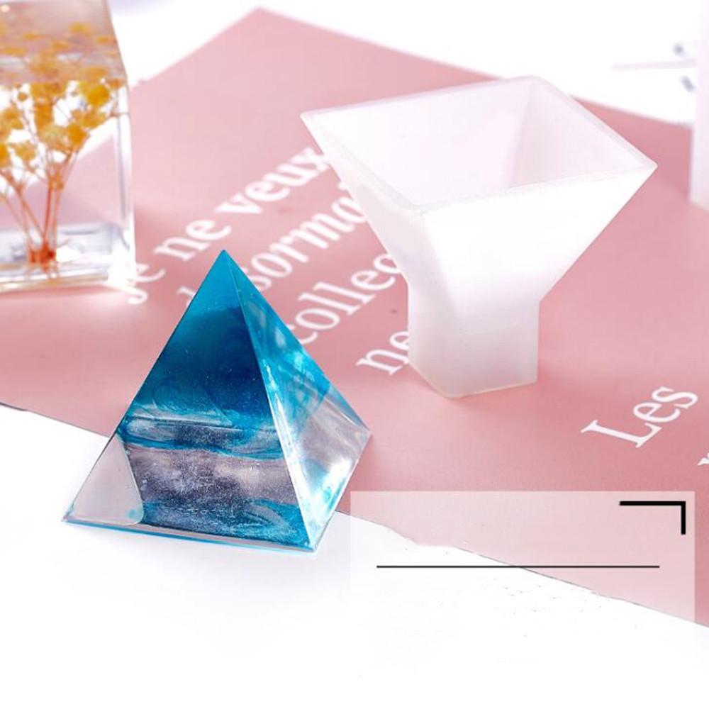 5 Sizes Pyramid Silicone Mould Epoxy Resin Mold for DIY Epoxy Resin Molds Crafts Jewelry Making Accessories Home Decoration