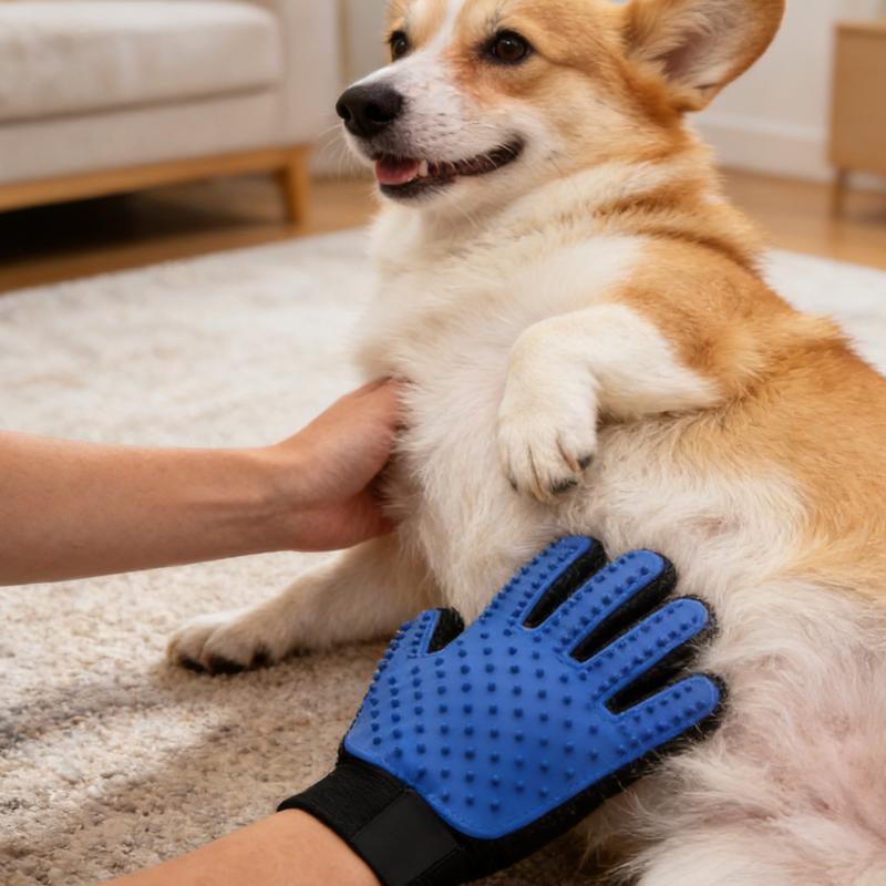 Cat Grooming Glove Rubber Pet Bath Brush Pet Grooming Gloves Protection Silicone Cat Comb Glove Massage Grooming Dogs Supplies