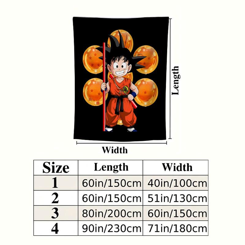 Son Goku Wall Tapestry Aesthetic Wall Hanging Printed Fabric Blanket Decorative Tapestries For Bedroom Living Room Home Decor