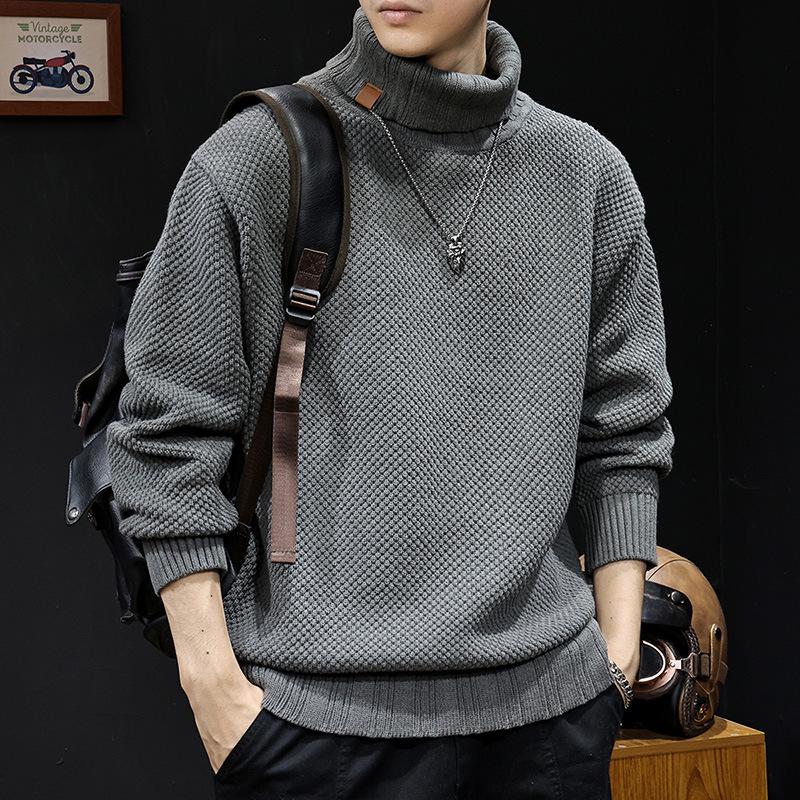 Men's Winter 2025 Loose Heavy Knit Plus Size Trendy Jacket