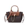 New Hamilton Legacy Cow Leather Shoulder Bags Handbags Small Size Women's Dark Brown/Acorn Brown 30F1G9HS5B-252