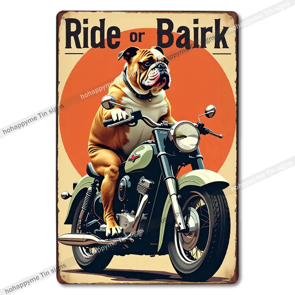 Vintage Cute Dog Themed Metal Tin Sign Retro Funny Puppy Wall Art Decor for Home Pet Shop Man Cave Rustic Iron Painting Plaque