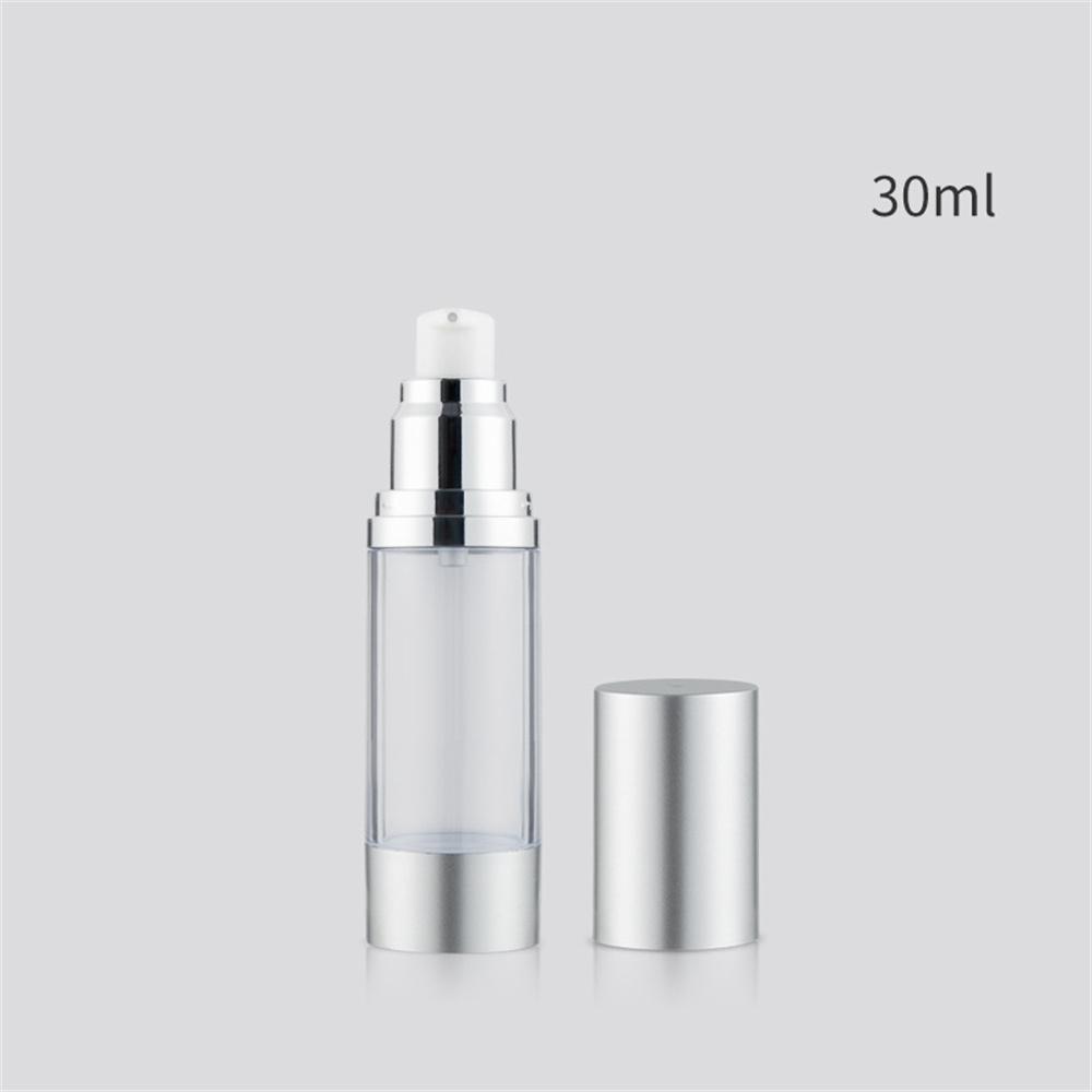 15ml/30ml/50ml UV Hot Silver Vacuum Spray Bottle Lotion Transparent Refillable Bottle Airless Pump Perfume Essence Sub-bottle