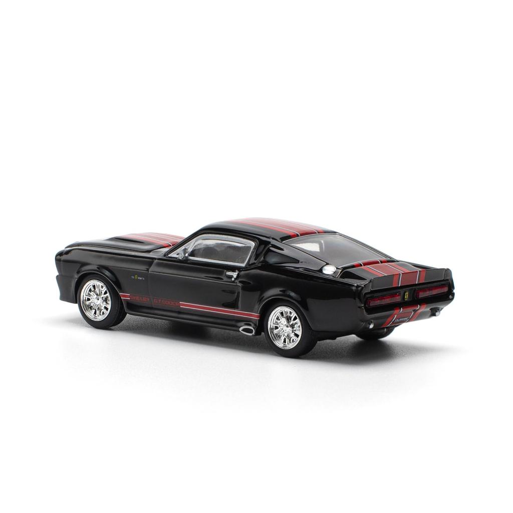 POP RACE Shelby Mustang GT500 Dark Chrome Finished Model PR640218 1/64