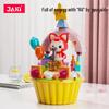 Jiaqi Building Blocks: Educational Assembly Toys & Puzzles for Kids, Cupcake-Themed Ornament Gift for Girls