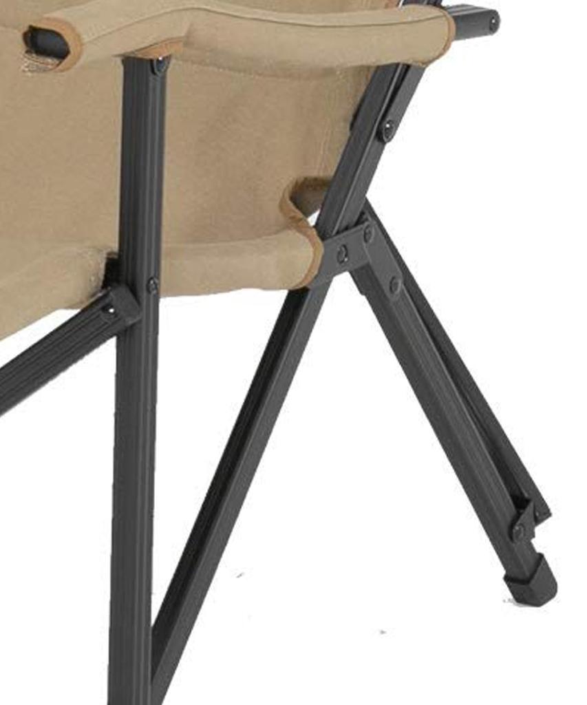 Outdoor Chair Canvas Relax Chair VP1645002 Coyote 56 X 78 X Height 86 Cm Seat 35 Cm High Back Bonfire Chair Storage Bag Included [Vision Peaks]