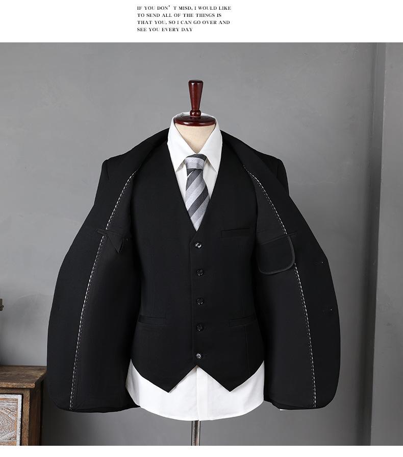 Men's Business & Formal Suit Set - Ideal for Weddings and Professional Events