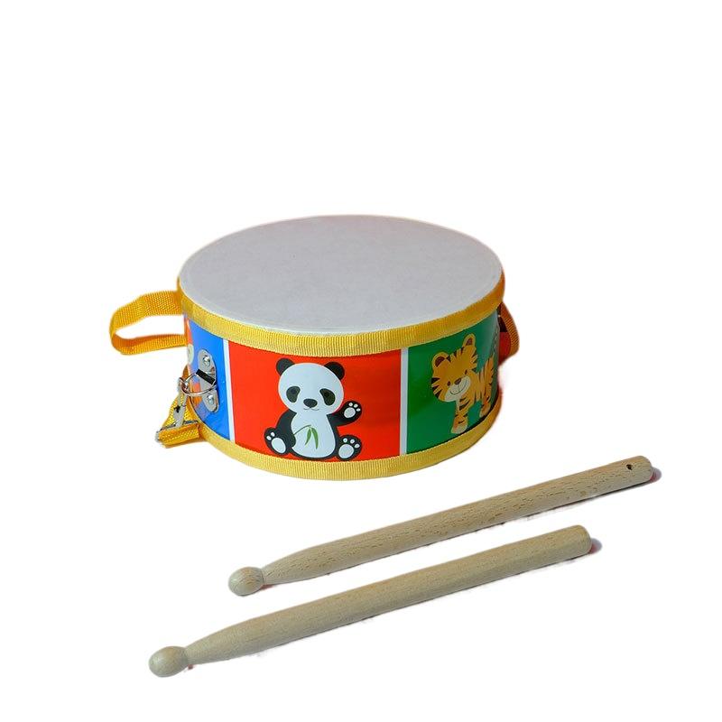 

Wooden Percussion Drum Toy Set for Toddlers - with Carry Strap, Develop Rhythm Sense, Safe and Educational Music Aids 15*15*7cm жёлтый