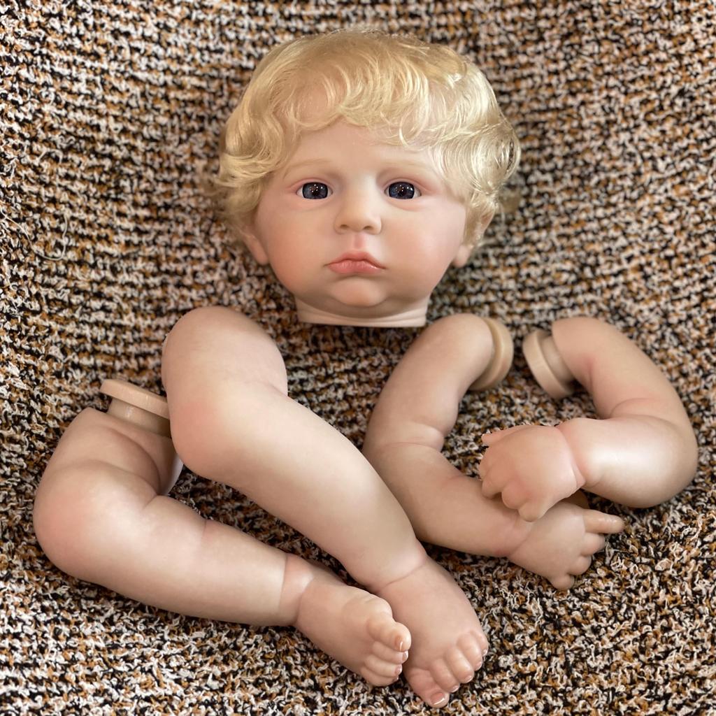 18-20palcový Cameron Reborn chlapec a dívka Celotělový měkký vinyl s 3D malovanými žilkami Viditelné realistické skutečné znovuzrozené panenky a sady nenabarvených panenek