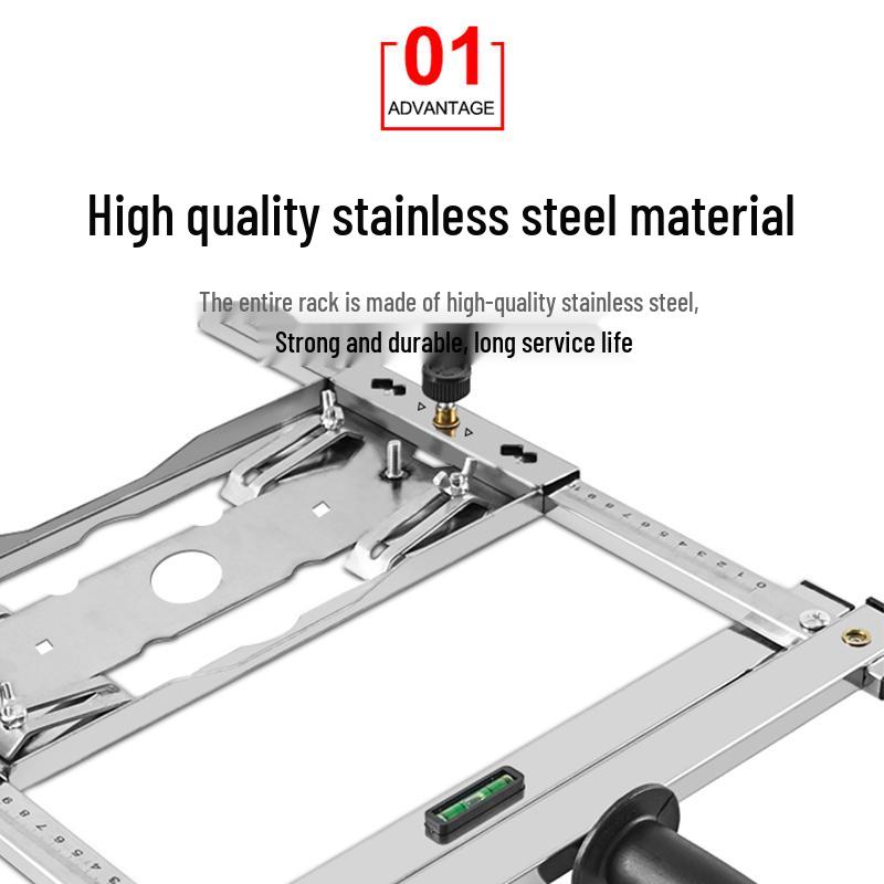 Handheld Marble Cutter: Multi-Function Woodworking Saw with Base Plate and Positioning Bracket