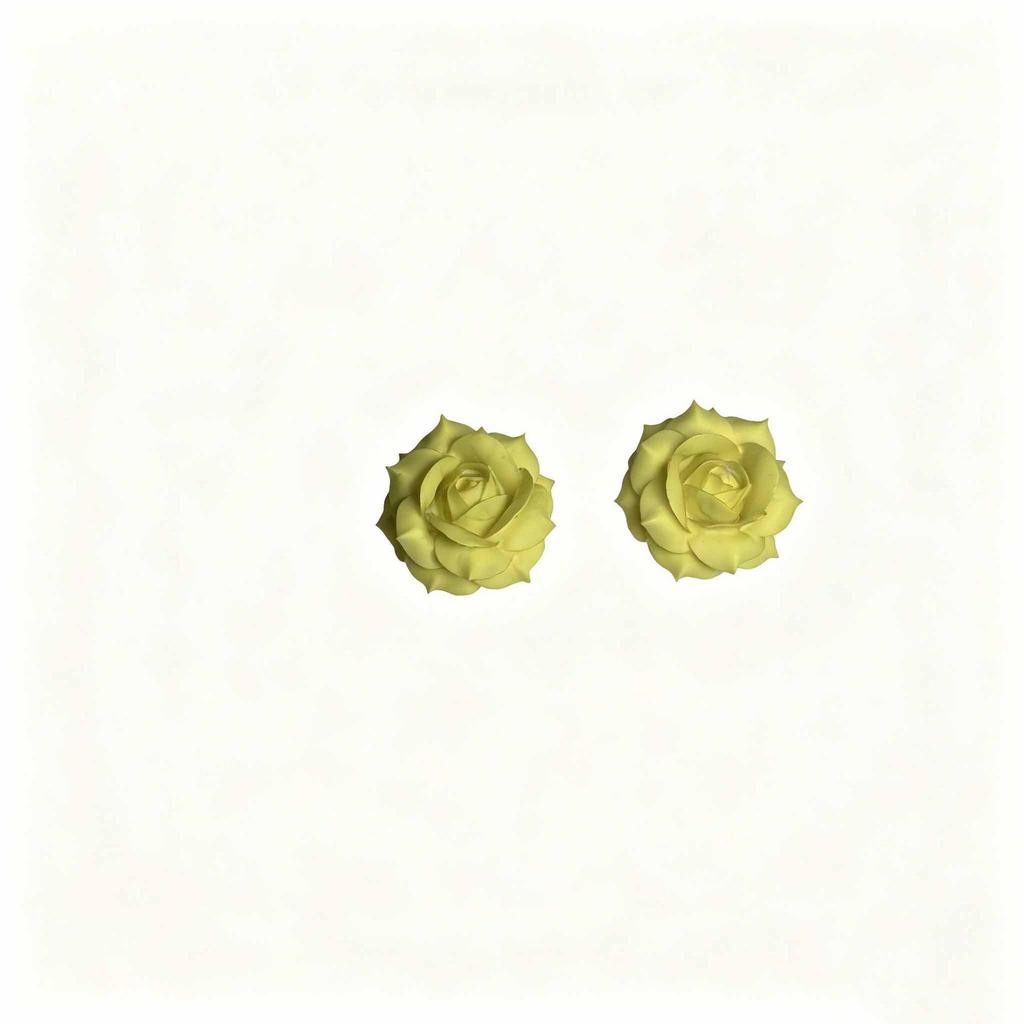 High-End Summer Rose Resin Stud Earrings - Versatile, Elegant Accessories for Women
