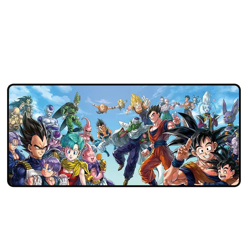 High Definition Dragon Ball Leather Mouse Pad Son Goku Printing Pattern Large Size Game Gaming Keyboard Pad Boys Office Animation Non-slip Table Mat